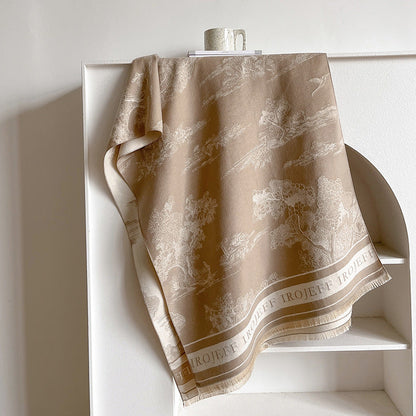 A scarf a warm shawl