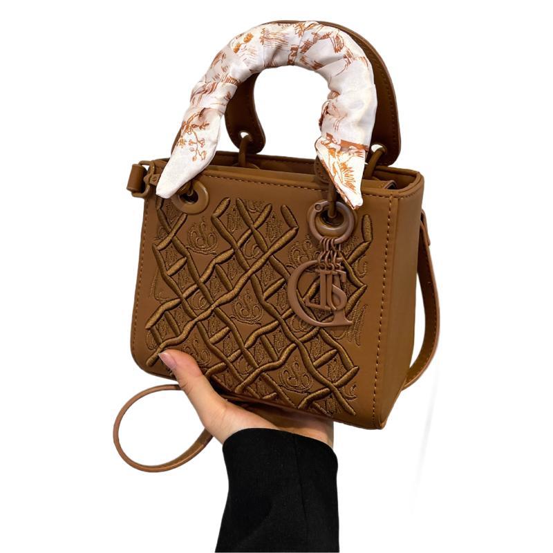 A  bag with embroidery pattern