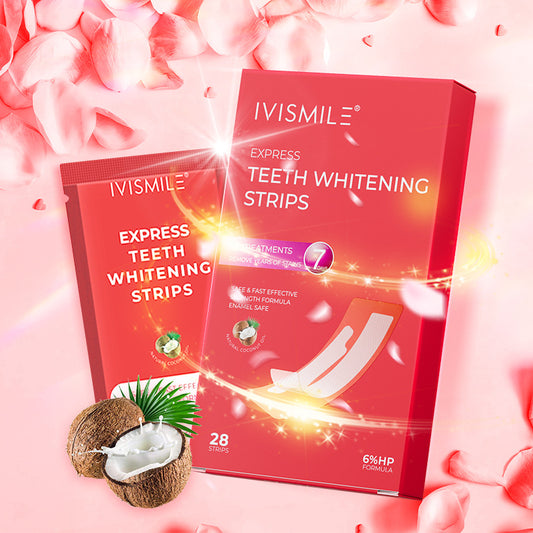 A Ai Smile Toothpaste 6% HP Wet Sticker Teeth Dazzling White Sticker Set to Remove Yellow Whitening Bright White Teeth Gentle Cross-border Spot