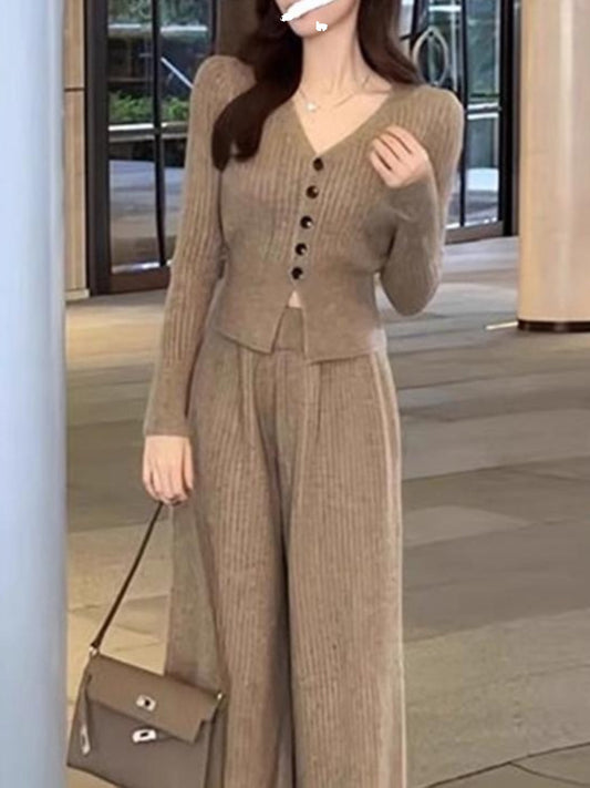 A knitted suit
