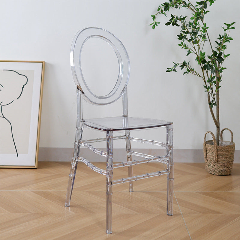 A crystal chair transparent wedding banquet high value chair hotel restaurant wedding chair anti-dirty durable chair