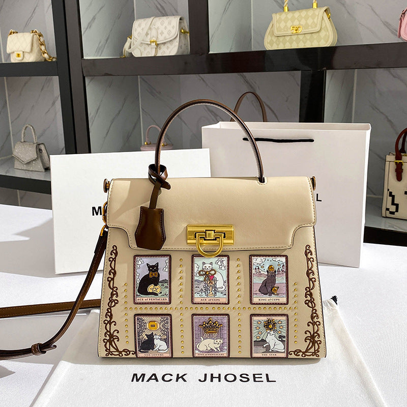 A fashion niche Kelly bag 0232 large capacity commuter portable platinum bag