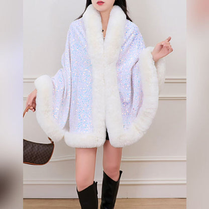 A faux fur jacket