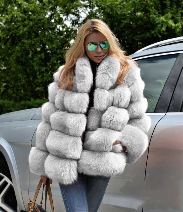 A faux fur jacket