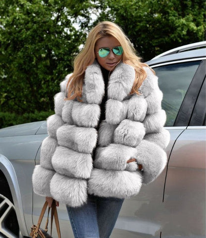 A faux fur jacket