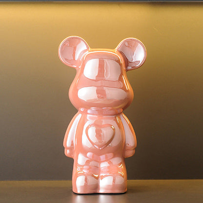 A cartoon love bear violent bear ornament