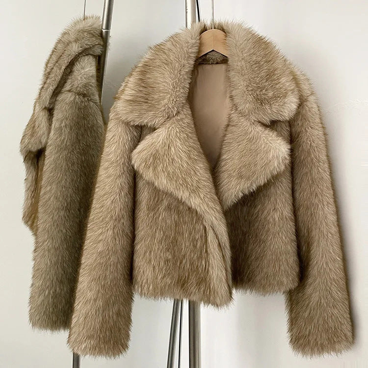 A faux fur jacket