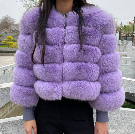 A warm faux fur jacket