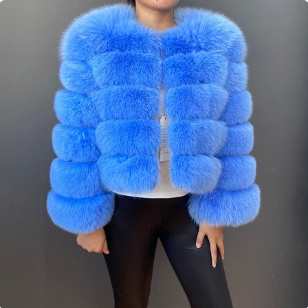 A warm faux fur jacket