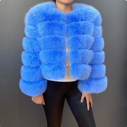 A warm faux fur jacket