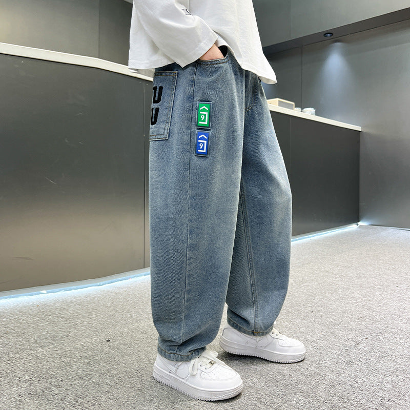 A children's pants jeans