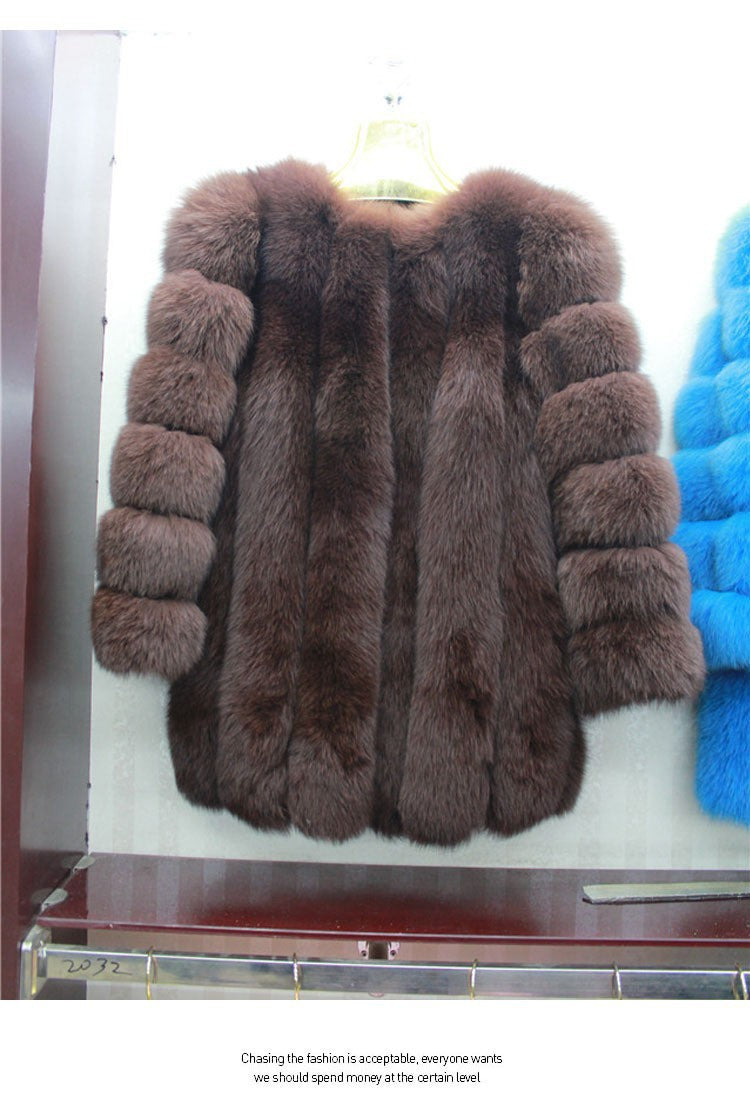 A faux fur jacket