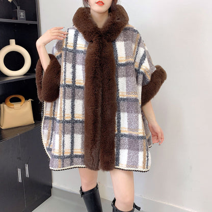 A faux fur jacket
