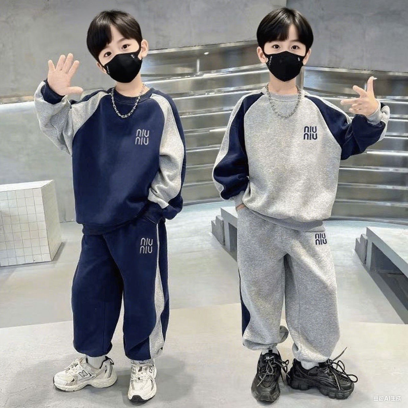 A Children's two-piece sweatshirt set