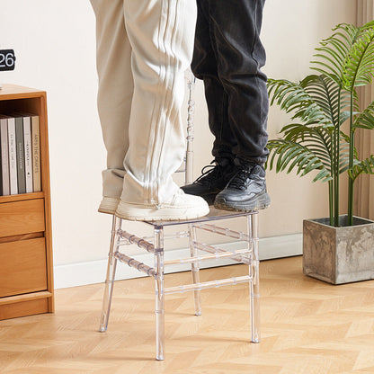 A crystal chair transparent wedding banquet high value chair hotel restaurant wedding chair anti-dirty durable chair