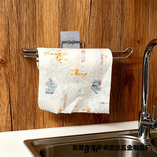 A Stainless steel towel rack Roll paper rack