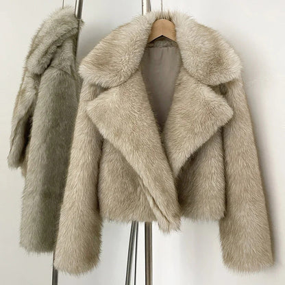 A faux fur jacket