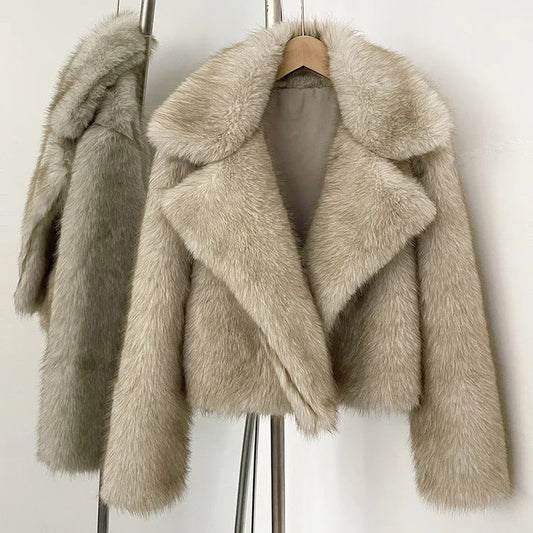 A faux fur jacket
