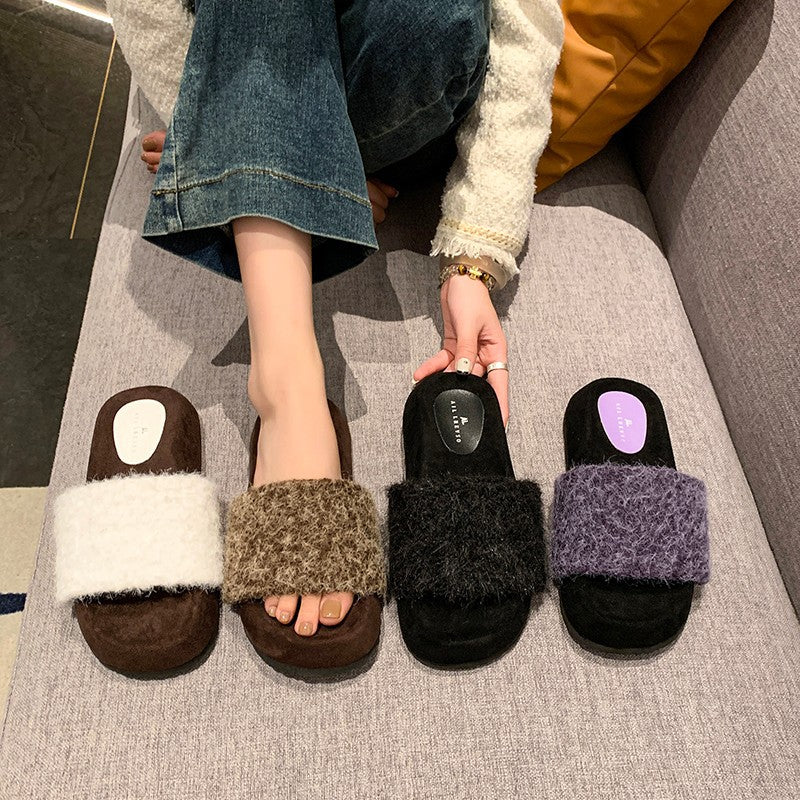 A plush slipper
