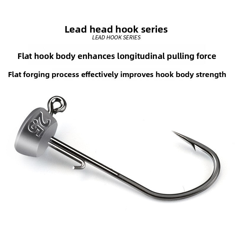 A Ned lead head hook Luya tumbler anti-hanging bottom fish hook