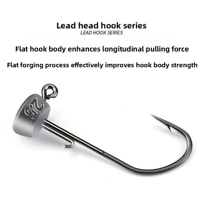 A Ned lead head hook Luya tumbler anti-hanging bottom fish hook