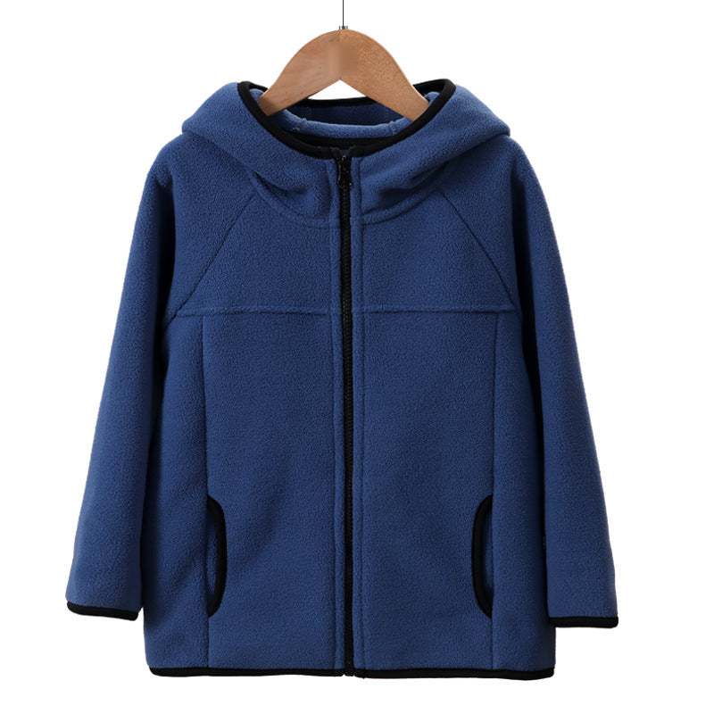 A Children's fleece warm jacket