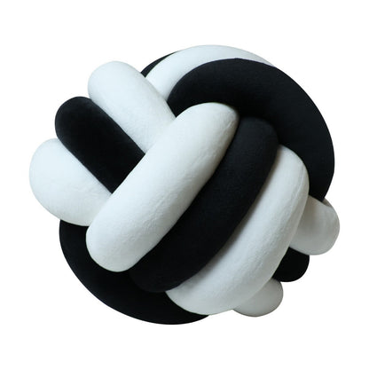 A braided ball pillow