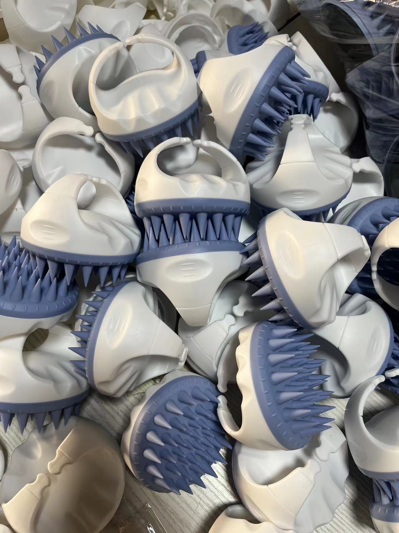 A shampoo brush massage brush