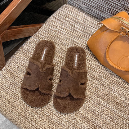 A plush slipper-winter