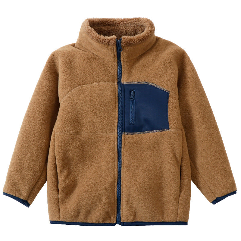 A Children's fleece warm jacket