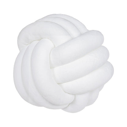 A braided ball pillow