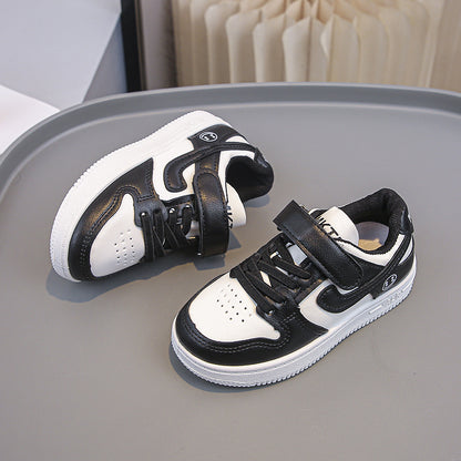 A Boys' Sneakers Fashionable High Appearance Men's and Women's Outdoor Leisure Shoes Low Top AJ Soft Sole Versatile Panda Shoes Shoes