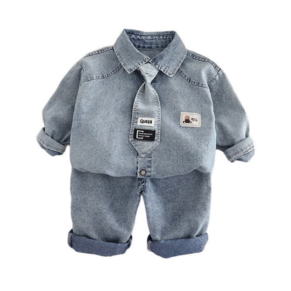 A children's denim suit