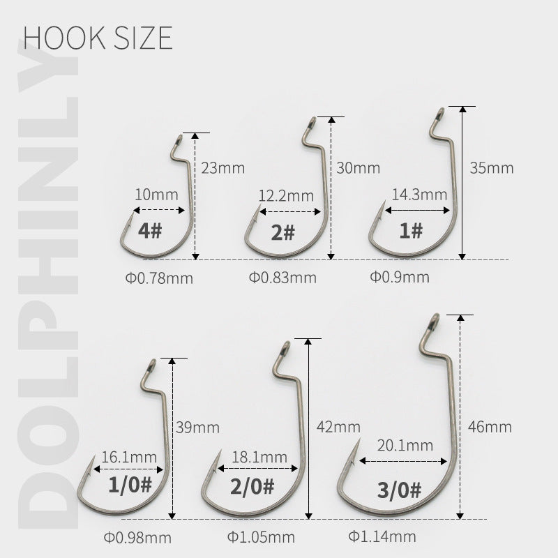 A lure reinforced wide-bellied crank hook hook