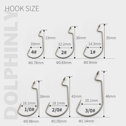 A lure reinforced wide-bellied crank hook hook