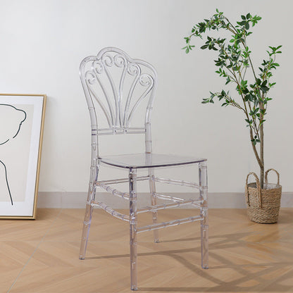 A crystal chair transparent wedding banquet high value chair hotel restaurant wedding chair anti-dirty durable chair