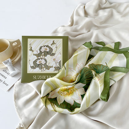 A silk scarf gift box gift