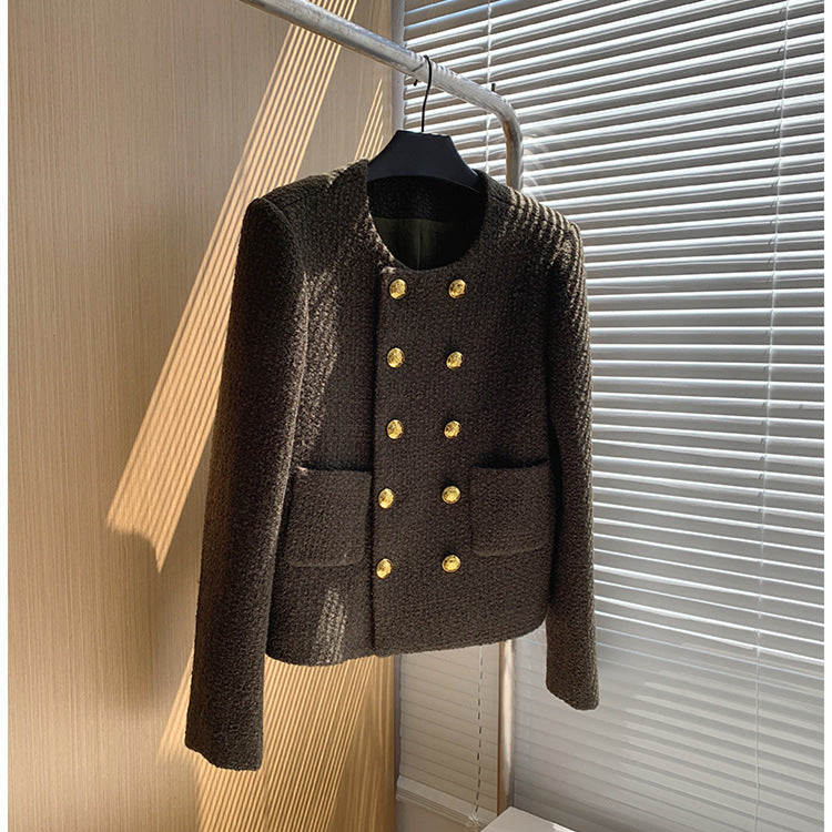 A new autumn and winter slim and thin small fragrant loose jacket blazer women