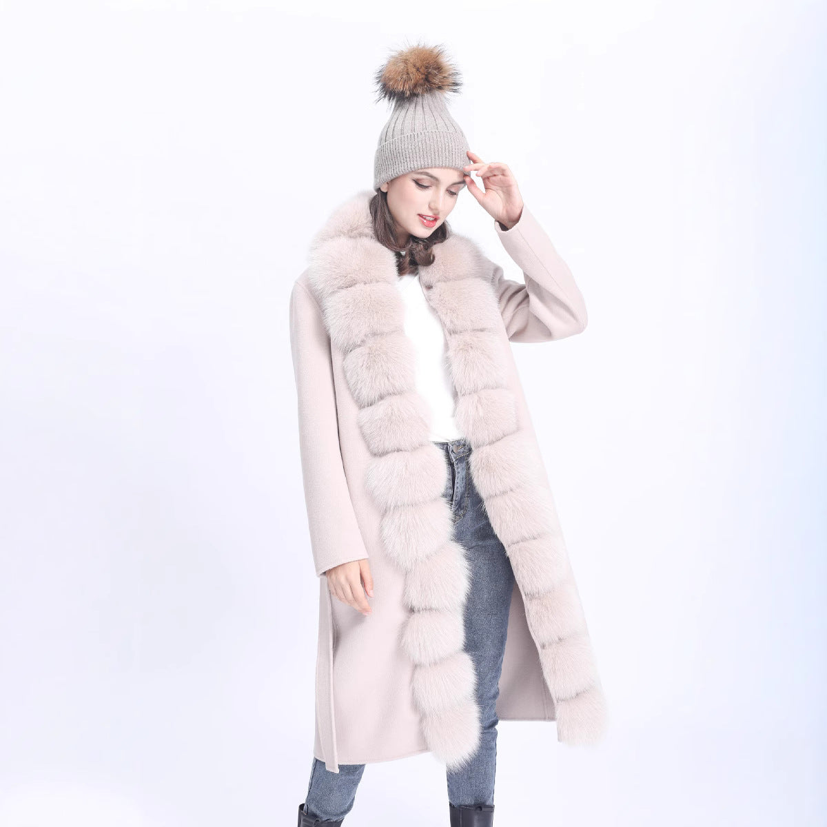 A double-sided woolen coat