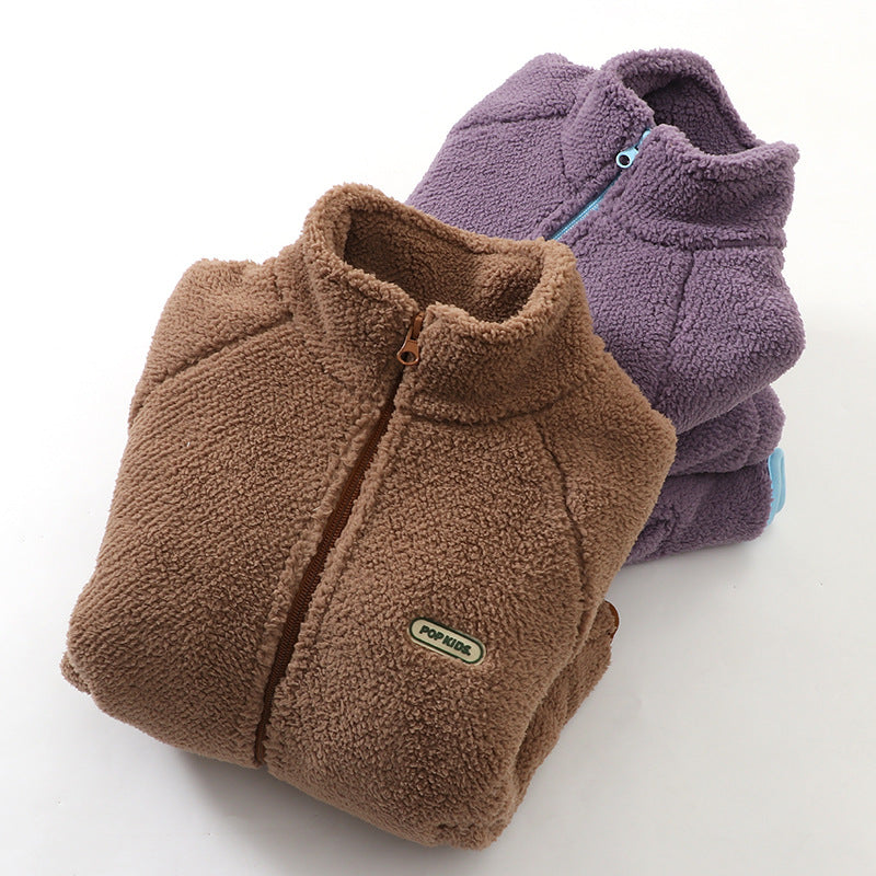 A Children's fleece warm jacket
