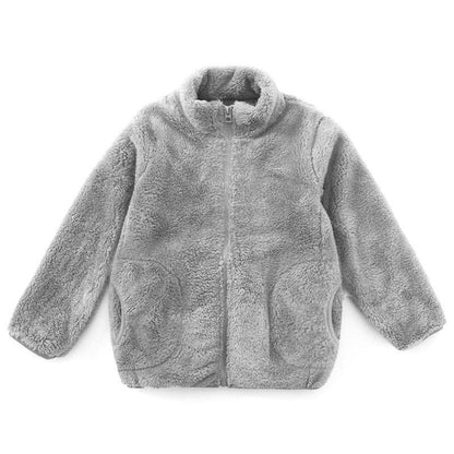 A children's warm fleece jacket for winter
