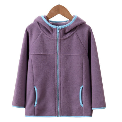 A Children's fleece warm jacket