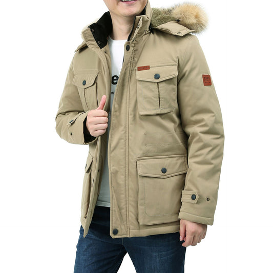 A men's winter coat