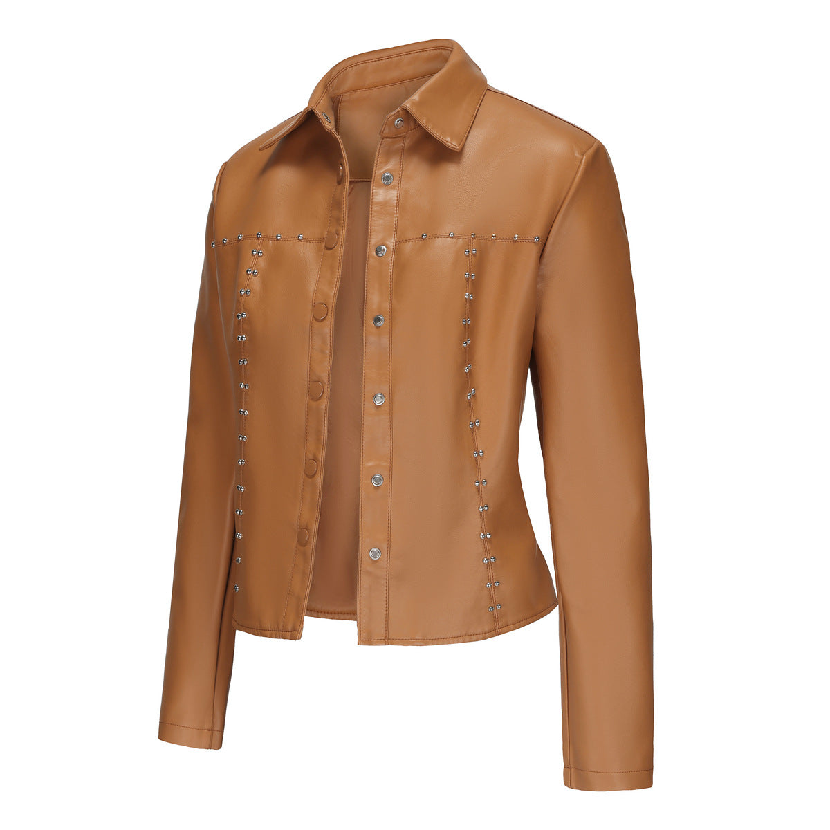 A women's leather jacket