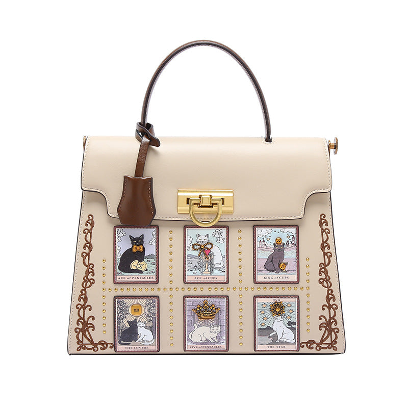 A fashion niche Kelly bag 0232 large capacity commuter portable platinum bag