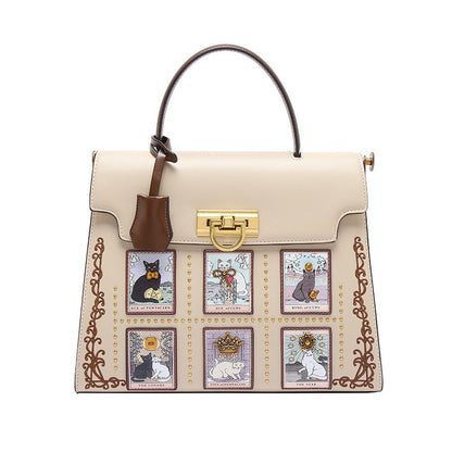 A fashion niche Kelly bag 0232 large capacity commuter portable platinum bag