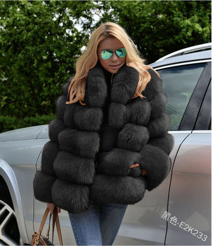 A faux fur jacket