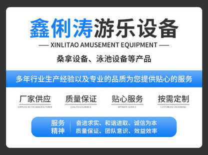 A acrylic multi-person wet steam room