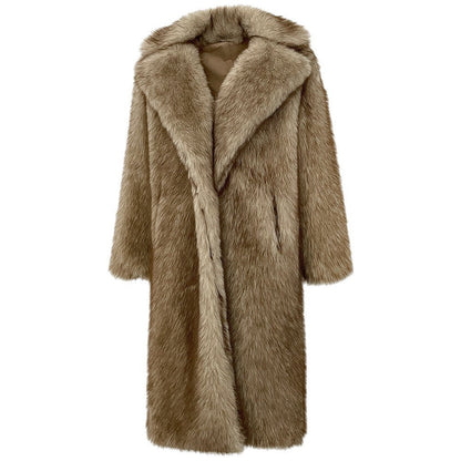 A faux fur jacket