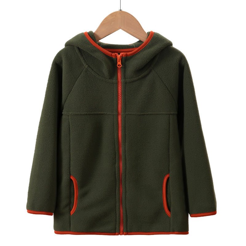 A Children's fleece warm jacket